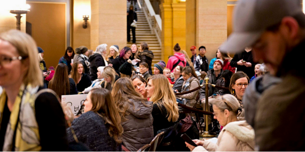 Minnesota citizens rally in 2019 to oppose a change in state law that would have limited their choices as parents.